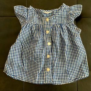 Adorable gingham toddler button down